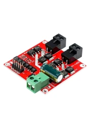 DROK DC Motor Driver L298 Dual H Bridge Motor Speed Controller DC 65V27V 7A PWM Motor Regulator Board 12V 24V Electric Motor Control Module Industrial 160W with Optocoupler Isolation