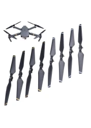 CamKix Propellers for DJI Mavic Pro - 2 Sets (8 Blades) - Black - Quick Release Foldable Wings - Flight Tested - Essential DJI Mavic Pro Accessory - Excellent Reliability and Responsiveness