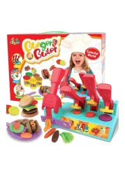Generic Creative Variety Colour Mud Burger Machine Toy Set