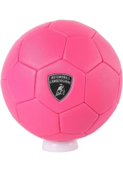 LAMBORGHINI #3 MACHINE SEWING PVC SOCCER BALL - PINK (Size 3)