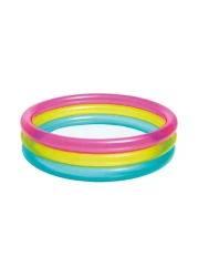 Intex Rainbow 3-Ring Swimming Pool Multicolour 86x86x25cm