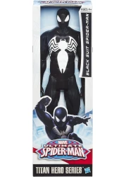 Spider-Man Marvel Ultimate Spider-Man Titan Hero Series Black Suit Spider-Man Figure - 12 Inch
