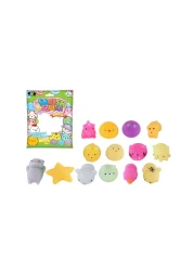 Power Joy Squish Squish Mini 4-In-1 Animal Squishy Toy Multicolour
