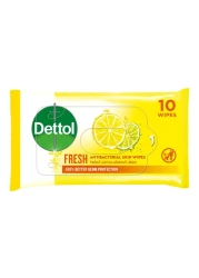 Dettol Anti Bacterial Fresh Skin 10 Wipes