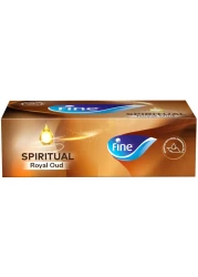 Fine 2 Ply Silver Oud Facial Tissue 120 Sheets 1 PCS