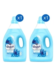 كومفورت منعم الأقمشة برائحة ندى الربيع - أزرق 4 لتر، حزمة من 2