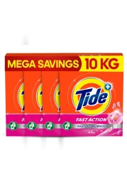 Tide Fast Action Laundry Detergent Powder with Floral Breeze 2.5kg Pack of 4