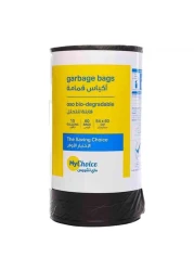 Mychoice 10 Gallon Oxo Bio-Degradable 54 x 60 cm Black 60 Garbage Bags