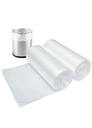 3 Gallon Small Clear Bathroom Trash Bags, Office Wastebasket Liners Garbage Bags for Restroom, Home Bins, 100 Counts