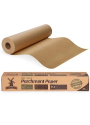 Unbleached 15 x 200 ft Parchment Baking Paper Roll - 250 Sq.Ft for Baking, Cooking, Grilling, Air Fryer and Steaming