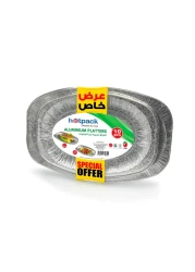 Hotpack Aluminium Trays 6586+65180, 5 Pieces each, 15% OFF