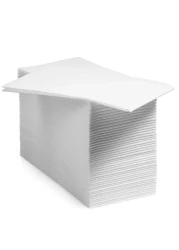 200 BloominGoods Disposable Bathroom Napkins Single-Use Linen-Feel Guest Towels Cloth-Like Hand Tissue Paper, White, 12" x 17" (Pack of 200, Made In USA)