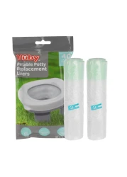 Nuby Portable Potty Replacement Liners Disposable Potty Liners Toddler Potty Training Essentials 40 Count