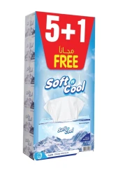 Soft N Cool Facial White Tissue, 200 Sheets x 2Ply 5+1 BOX FREE