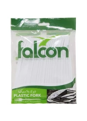Falcon Plastic Fork White 50 PCS
