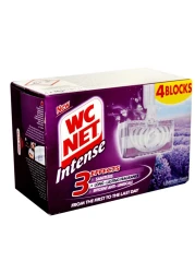 WC Net Intense 3 Effect Toilet Rim Block Lavender Fresh 136g Pack of 2