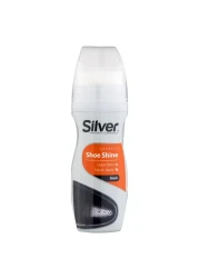 Silver Liquid Instant Shoe Shine Black 75ml