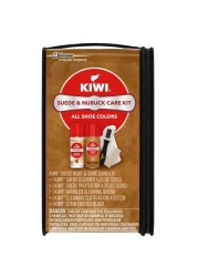 KIWI Suede and Nubuck Shoe Cleaner Kit For Shoes Boots and More Includes Cleaner Protector Brush Cloth Eraser Block