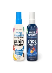 Miss Mouth's Messy Eater Stain Treater and Messy Steppers Shoe Cleaner Magic Duo - Stain Remover for Clothes, Carpet, Upholstery and Shoe Cleaner for Sneakers, Leather, Cloth, Mesh
