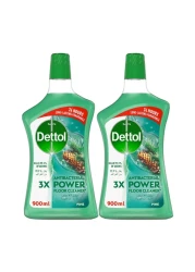 Dettol Antibacterial 3x Power Floor Cleaner Pine 900ml Pack of 2