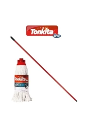 Tonkita Mopy Floorwashing Cotton Mop with Stick - Achieve Spotless Floors with Superior Absorbency and Durability