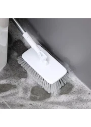 Aiwanto Floor Cleaning Brush Rotatable Bathroom Cleaning Brush Toilet Brush Long Handled Floor Scrub Brush Corner Bathtub Tile Cleaning Brush