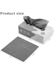 Marrkhor 2-Pcs Tissue Box for Home and Office Use,Microfiber Cleaning Cloths for Home, Kitchen, Bathroom