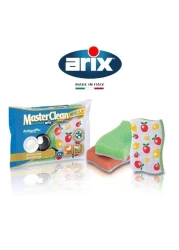 Arix Master Clean Non-Scratch Synthetic Sponge Scourer 2pcs - Perfect for Kitchen Use