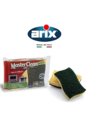 Arix Master Clean Cellulose Sponge Scourer Heavy Duty 2pcs - Perfect for Kitchen Use