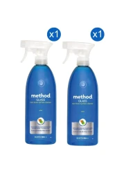 Method Glass Cleaner Spray, Mint, 828ml Pack of 2