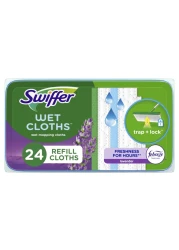 Swiffer Sweeper Wet Mopping Cloths with Febreze Freshness, Lavender Vanilla &amp; Comfort, 24 count