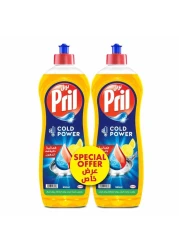 Pril Cold Power Hand Dishwashing Liquid Lemon 950ml Pack of 2
