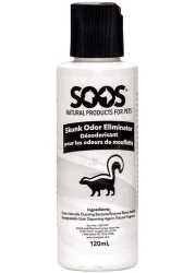 Soos Pet Skunk Odor Eliminator Odor Remover Natural Dead Sea Cruelty Free Pet Odor Destroyer Fast Absorbing Remove Skunk Odors Surfaces and Home 1x Skunk Odor Remover 120 ml