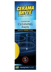 Cerama Bryte 1 x 10 Pack Cleaning Pads Cooktop and Stove Top Cleaner for Glass Ceramic Surfaces 10 Count