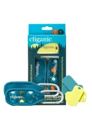 Cliganic Mosquito Repellent Pack (2 Clips + 4 Refill Pellets) - Natural DEET-Free, Essential Oil Infused