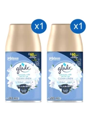 Glade TrueScent Automatic Spray Refill Clean Linen 269ml Pack of 2