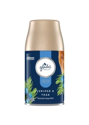 Glade Automatic Spray Refill, Air Freshener for Home and Bathroom, Juniper &amp; Teak, Fresh Collection, 6.2 Oz