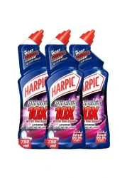 Harpic Power Plus 10X Lavender Toilet Cleaner 750ml Pack of 3