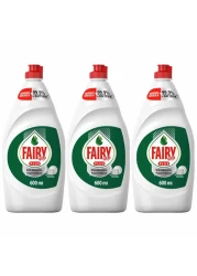 Fairy Plus Original Dishwashing Liquid Soap With Alternative Power To Bleach 600ml Pack of 3