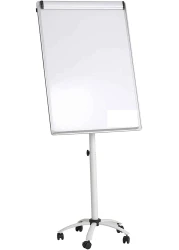 Generic Flip Chart Stand-With 5 Wheels-Magnetic White Board