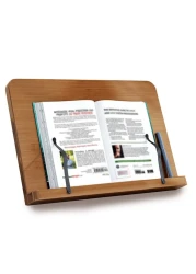 Multipurpose Foldable Reading Table Stand For Books And Also Can Use As Laptop Stand With Adjustable Strong Bamboo Material