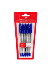 Faber-Castell Ballpoint Pen 1423 Blue 0.7mm 5 PCS