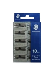 Staedtler Single Hole Metal Sharpeners Blister 510-10 10 PCS