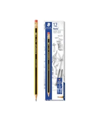 Staedtler Noris HB2 Pencil with Eraser Tip 12/box