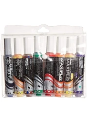 Generic Pentel Maxiflo White Board Markers, 8 Pieces