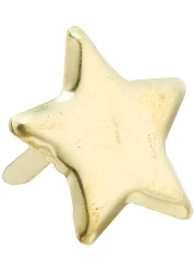 CREATIVE IMPRESSIONS Metal Paper Fasteners 50Pkg GoldStars