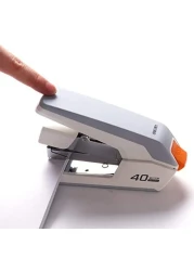 Deli 0371 Stapler, Desktop Stapler 40-Sheet Capacity Stapler (White)