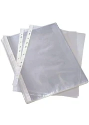 Generic Set Of Plastic Files, Transparent, 100 Piece, St33687