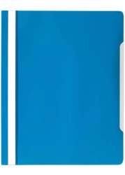Generic Modest Plastic File A4 Clear View 2570 Mod T6 Blue, 50Pcs
