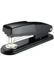 Fitto Metal Half-Strip Stapler 24/6, 26/6 - Heavy Duty, Black Office Stapler for 20-25 Sheets - Durable Desktop Stapler for Home, School, and Office Use - Easy Loading, Anti-Jam Mechanism